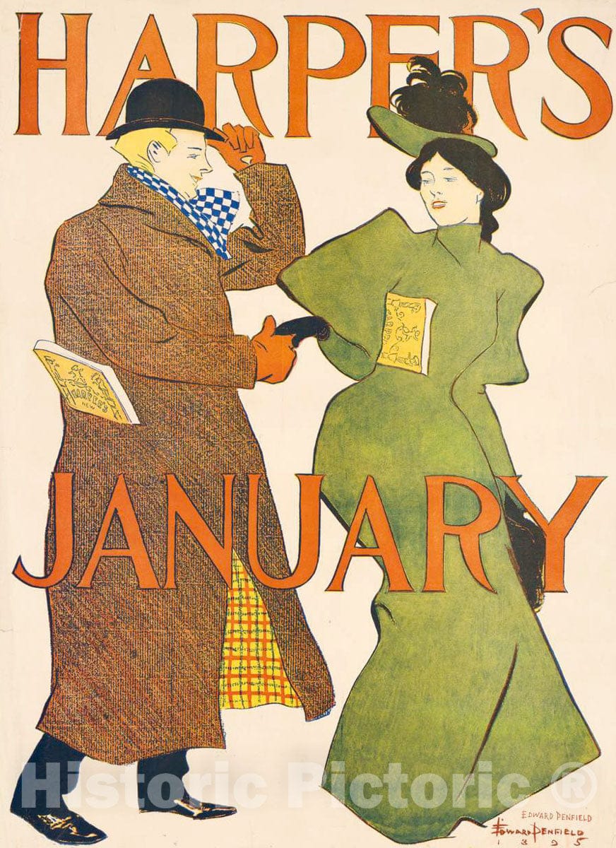 Vintage Poster -  Harper's [for] January 2, Historic Wall Art