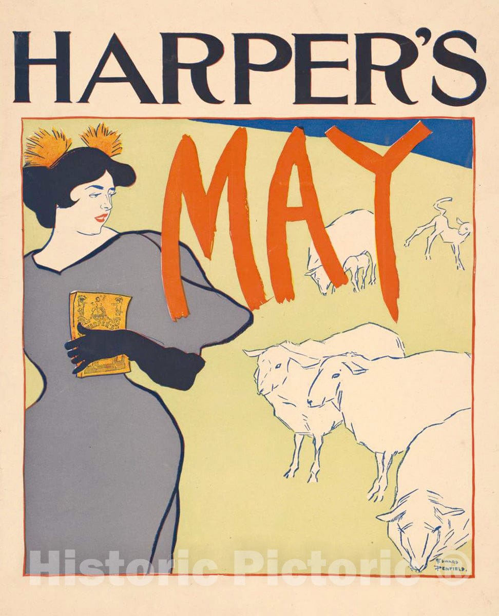 Vintage Poster -  Harper's [for] May 2, Historic Wall Art