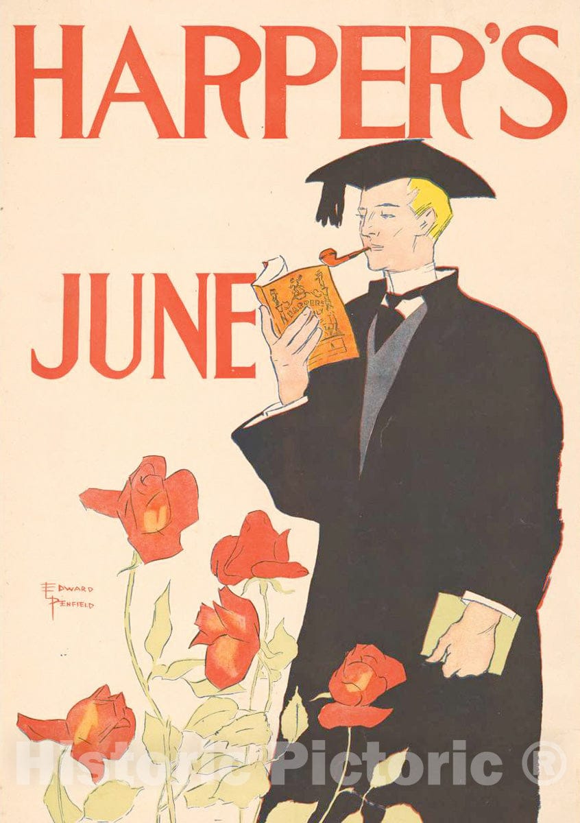 Vintage Poster -  Harper's [for] June 2, Historic Wall Art