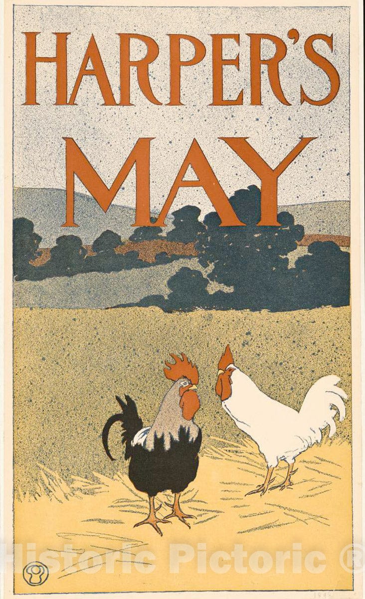 Vintage Poster -  Harper's [for] May 3, Historic Wall Art