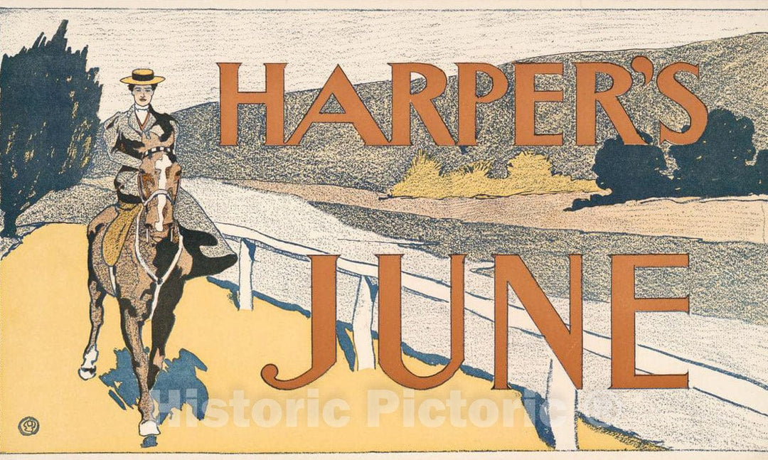 Vintage Poster -  Harper's [for] June 3, Historic Wall Art