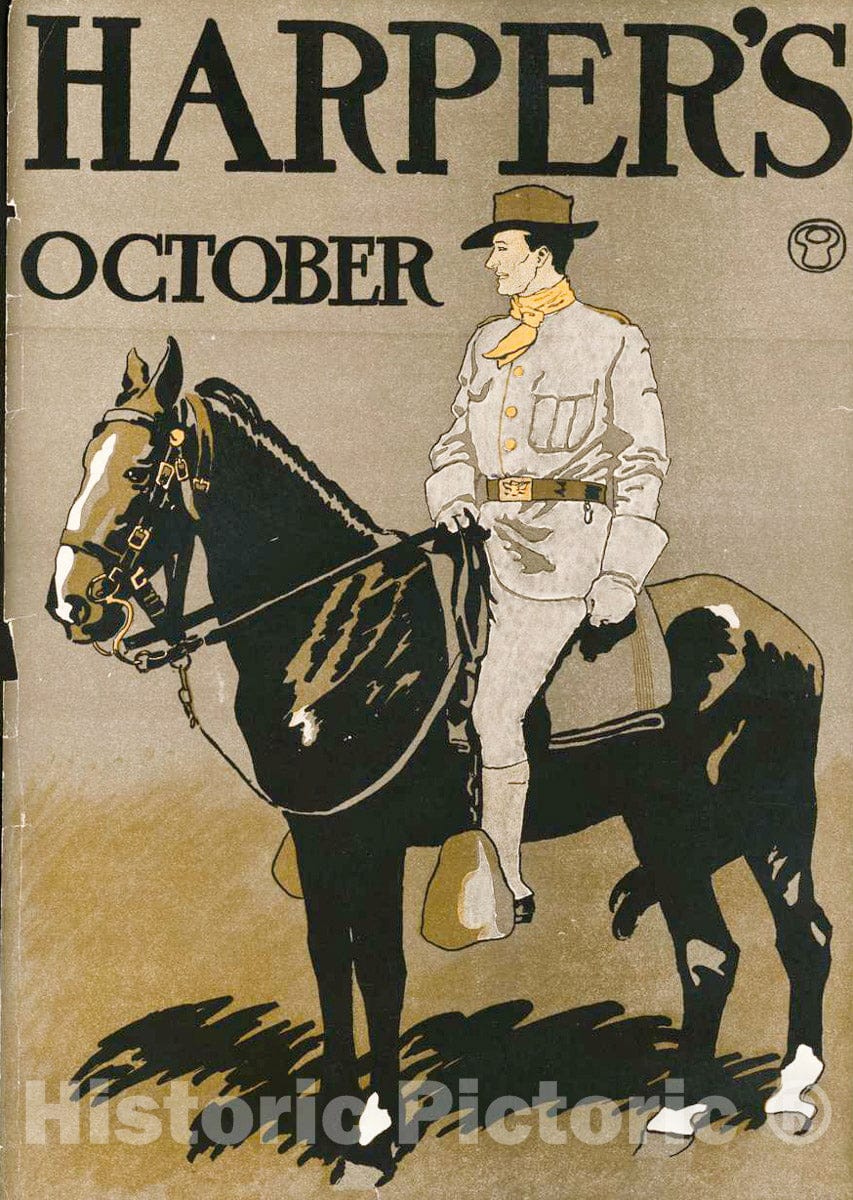 Vintage Poster -  Harper's [for] October 5, Historic Wall Art