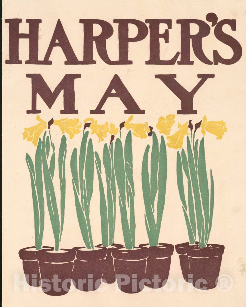 Vintage Poster -  Harper's [for] May 4, Historic Wall Art