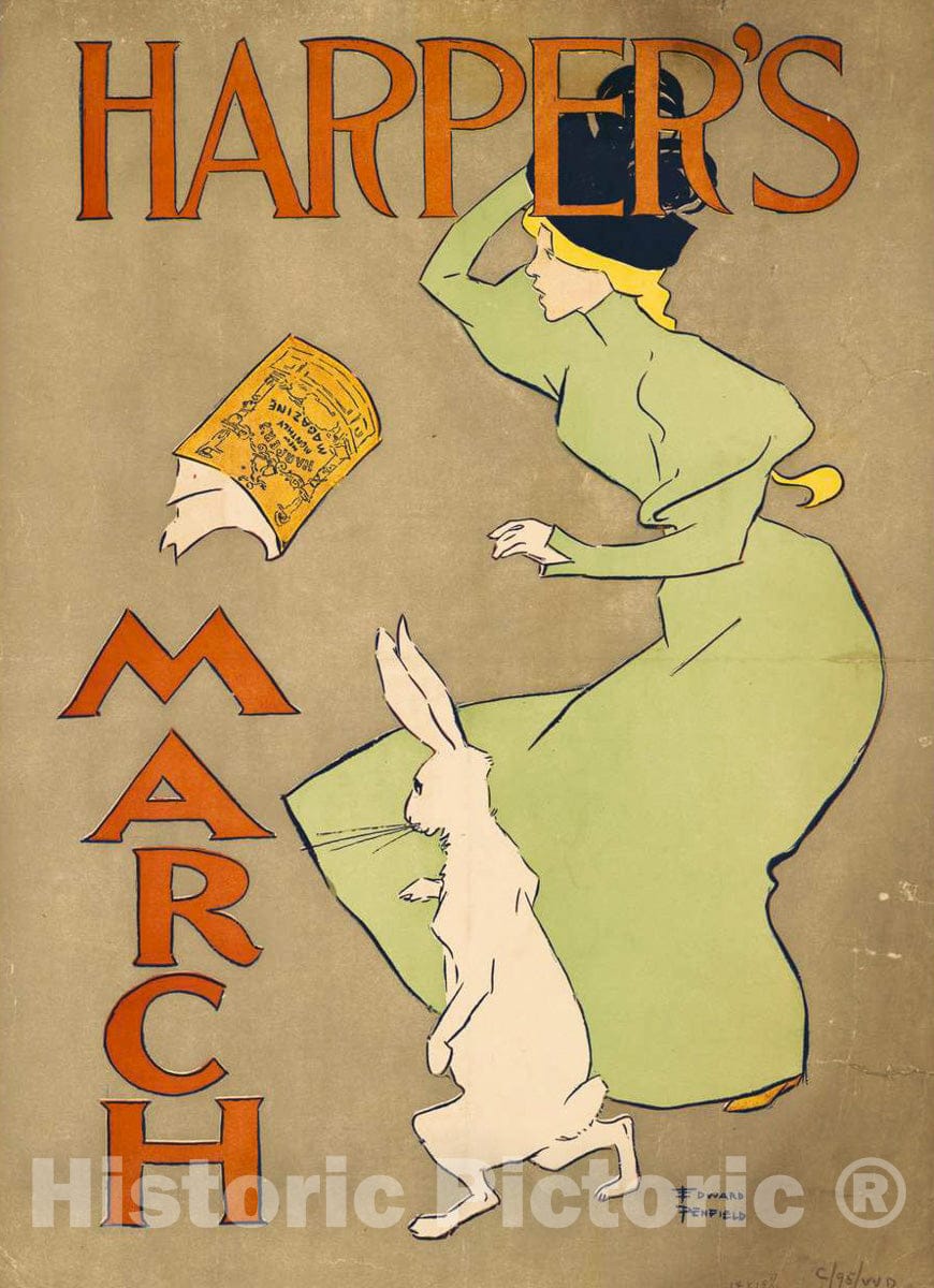 Vintage Poster - Harper's [for] March 3, Historic Wall Art