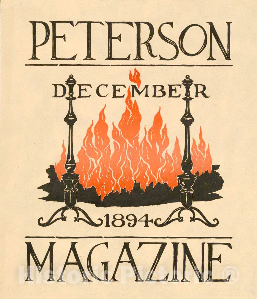 Vintage Poster -  Peterson Magazine. December 1894, Historic Wall Art