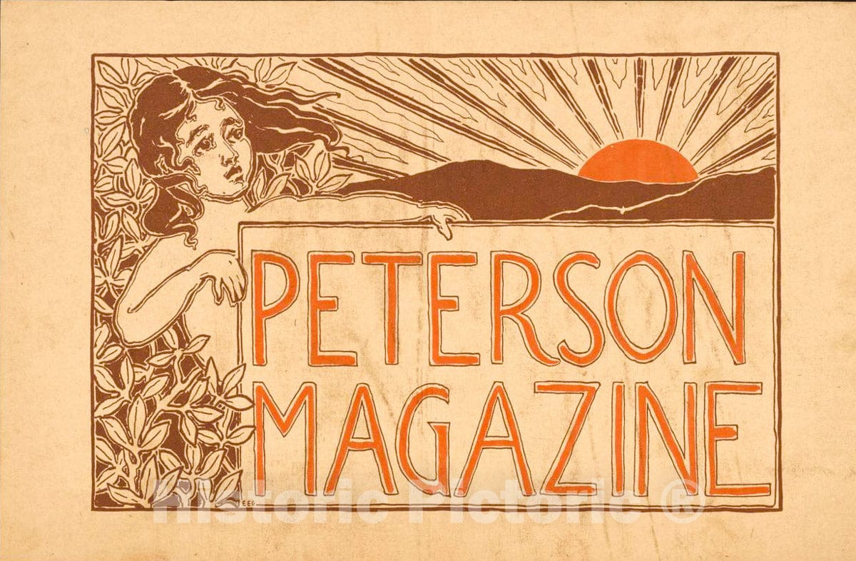 Vintage Poster -  Peterson Magazine, Historic Wall Art