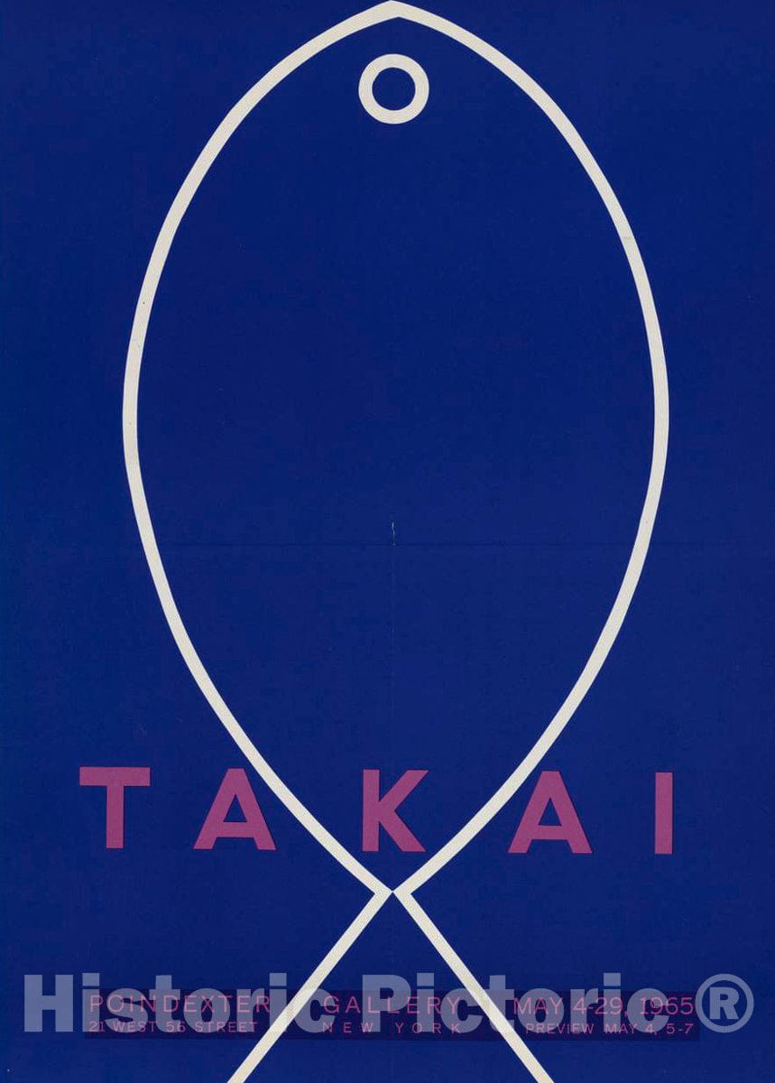 Vintage Poster -  Takai, Historic Wall Art