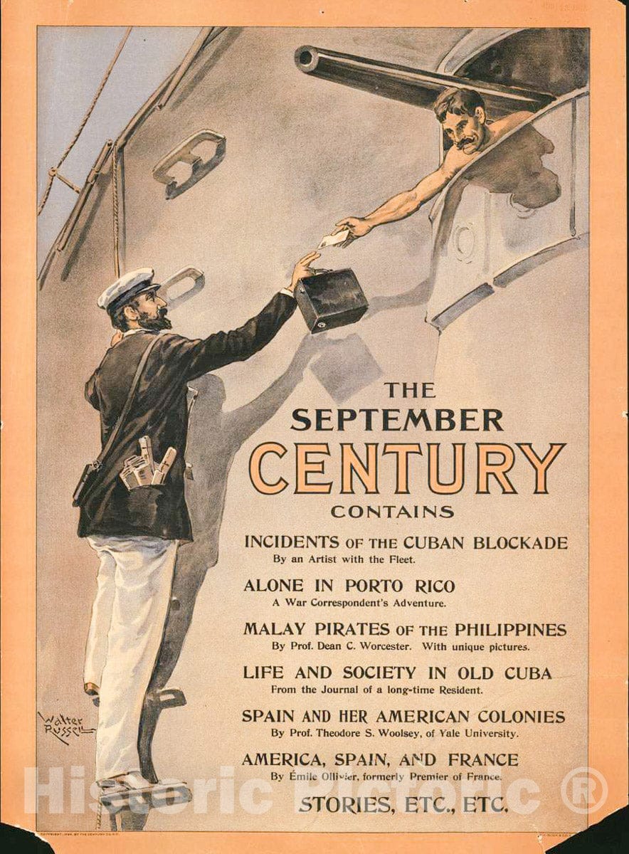 Vintage Poster -  The September Century., Historic Wall Art