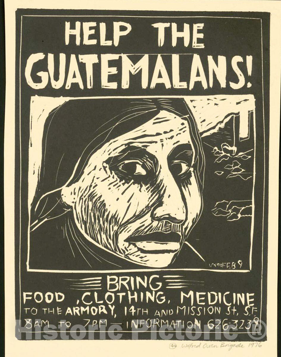 Vintage Poster - Help The Guatemalans!, Historic Wall Art