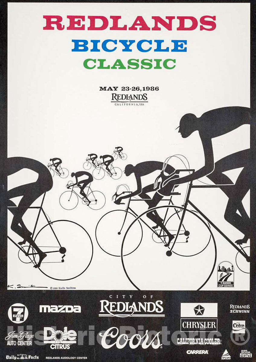 Vintage Poster -  Redlands Bicycle Classic, Historic Wall Art