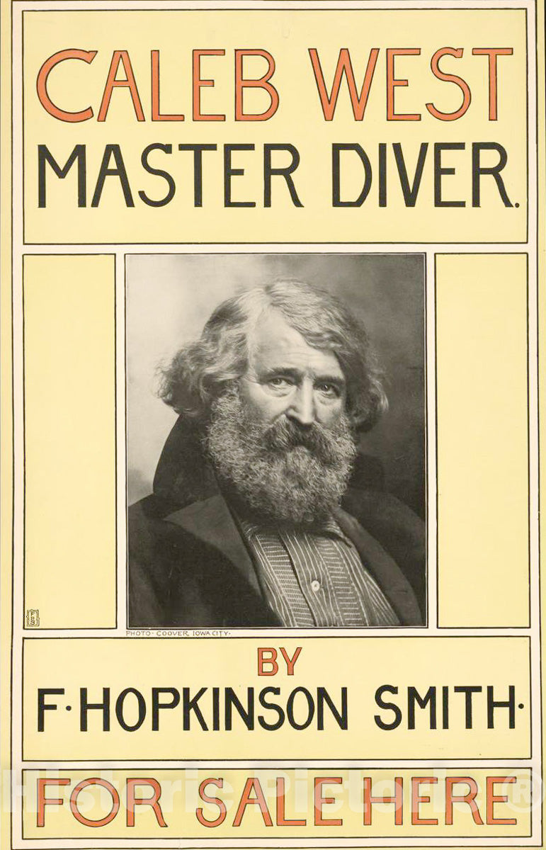 Vintage Poster -  Caleb West Master Diver by F. Hopkinson Smith. for Sale here, Historic Wall Art