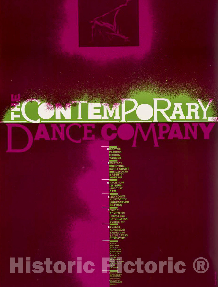 Vintage Poster -  The Contemporary Dance Company., Historic Wall Art