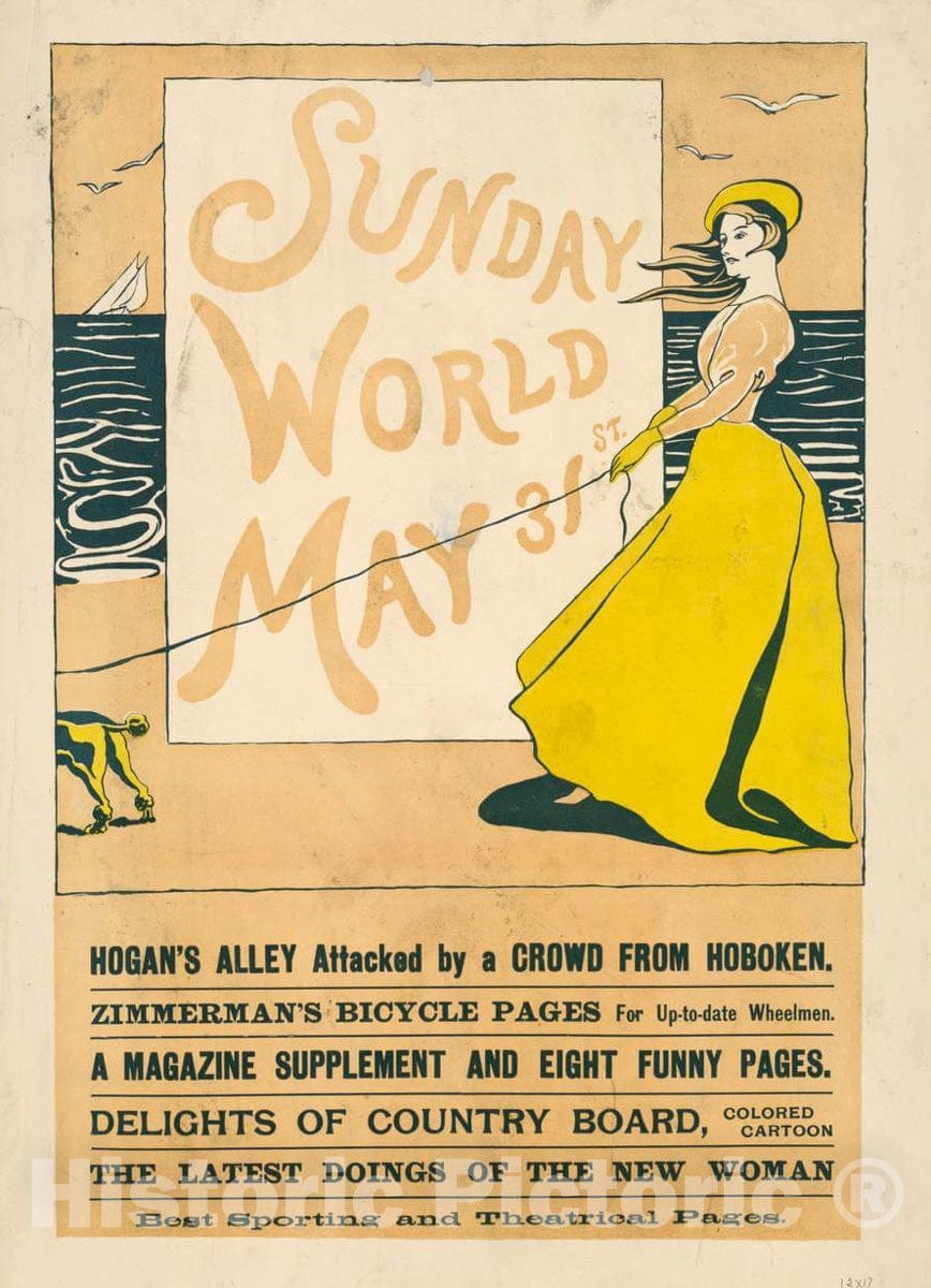 Vintage Poster -  Sunday World May 31st., Historic Wall Art