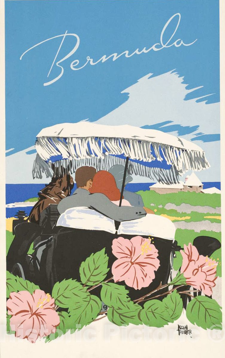 Vintage Poster -  Bermuda, Historic Wall Art