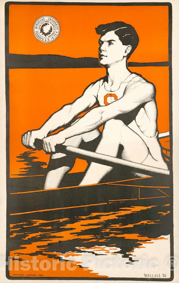 Vintage Poster -  Syracuse University, Historic Wall Art