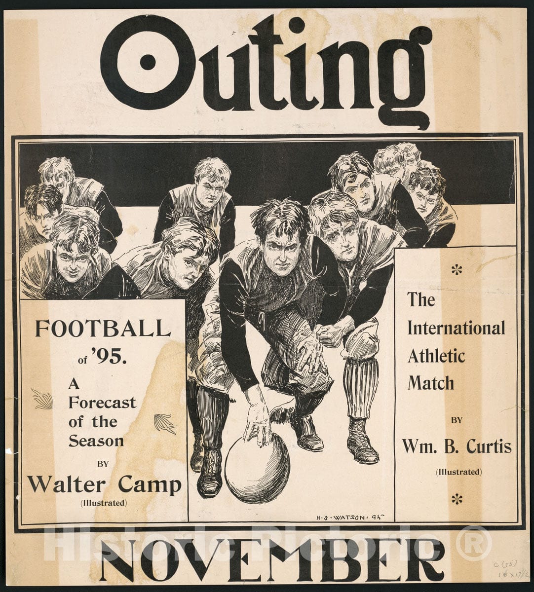 Vintage Poster -  Outing [for] November, Historic Wall Art