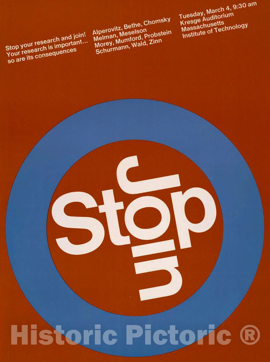 Vintage Poster - Stop -  Join, Historic Wall Art