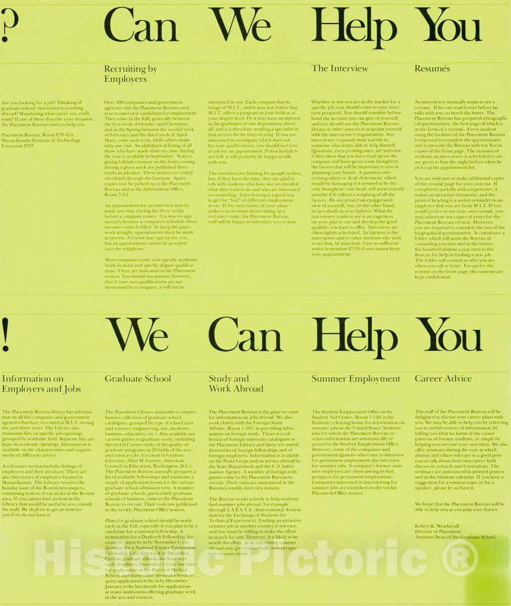 Vintage Poster - Can we Help You -  We can Help You, Historic Wall Art