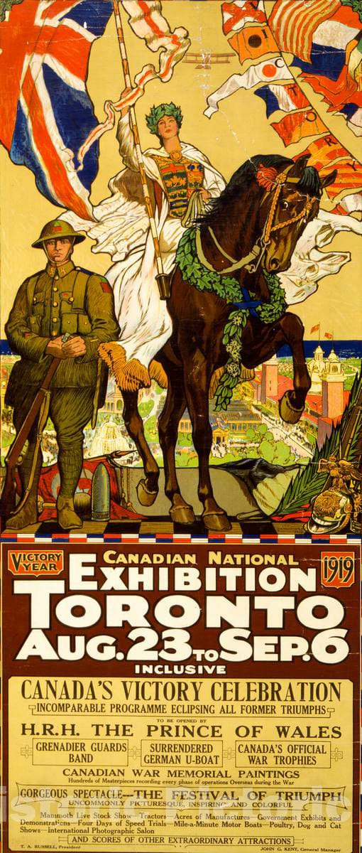 Vintage Poster -  Canadian National Exhibition, Toronto -  J.E.H. Macdonald., Historic Wall Art