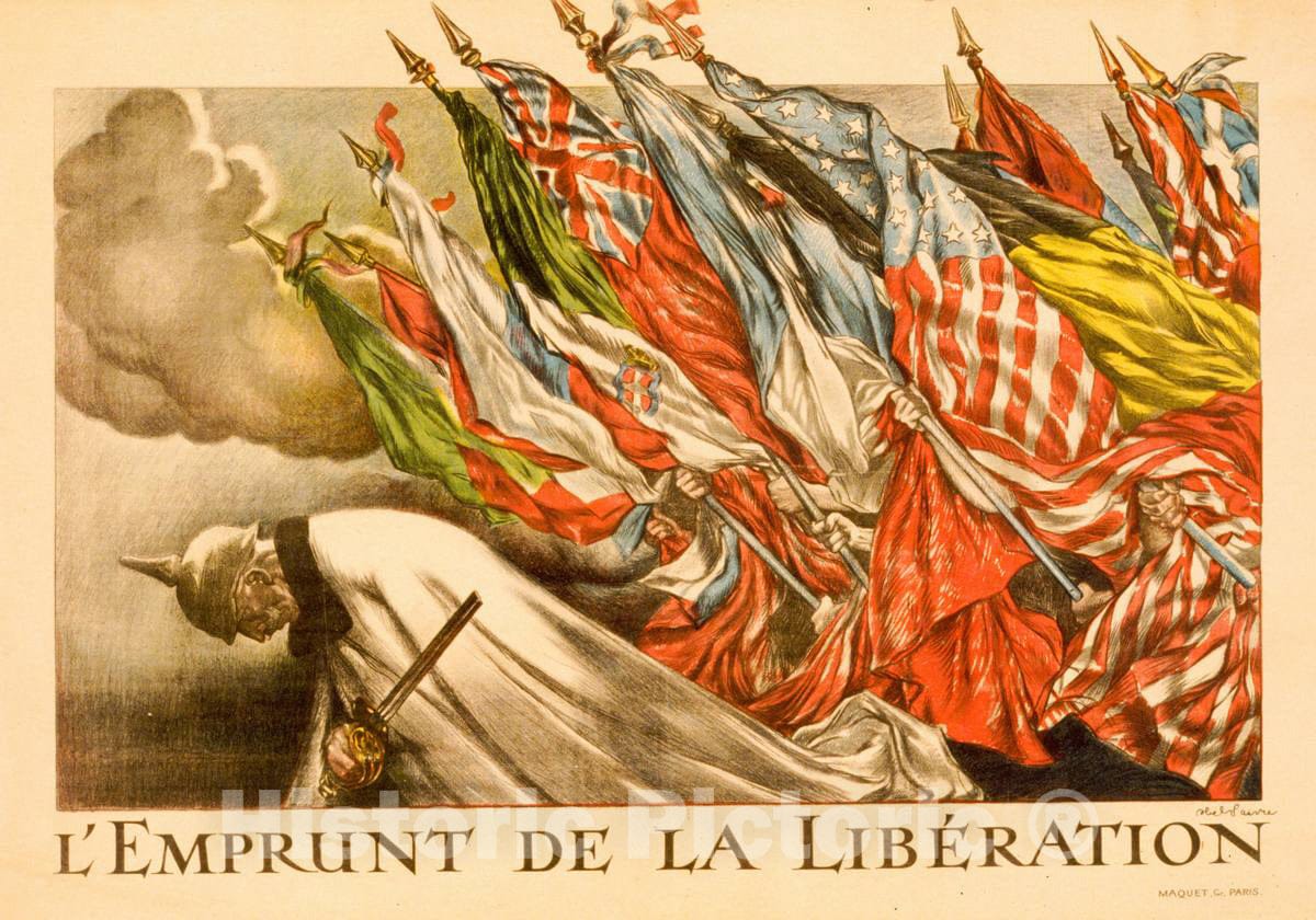 Vintage Poster -  L'Emprunt de la LibÃ©ration, Historic Wall Art