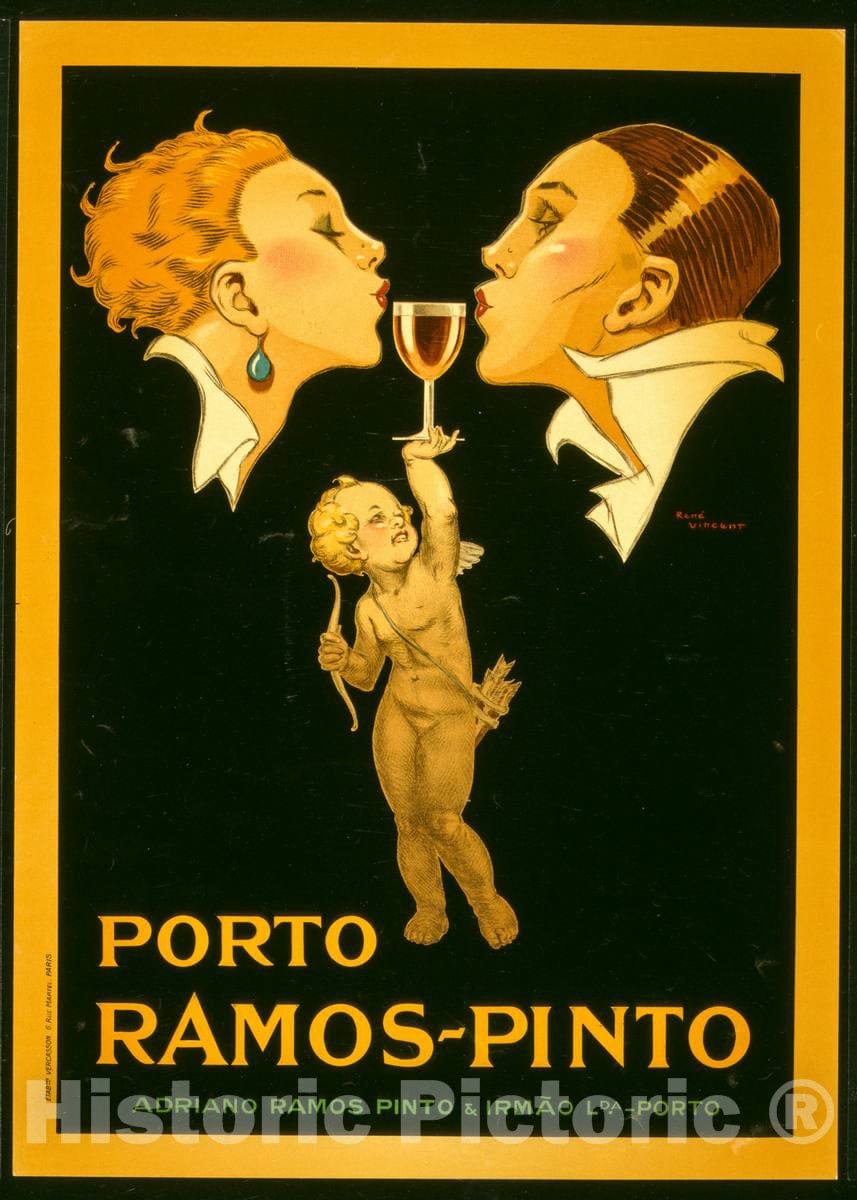 Vintage Poster -  Porto Ramos - Pinto -  RenÃ© Vincent., Historic Wall Art