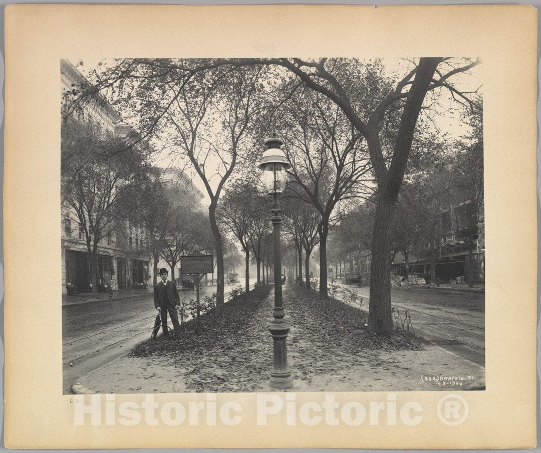 Photo Print : William B. - Interborough Rapid Transit (IRT) Construction, Broadway Looking North at 101st Street, New York City : Vintage Wall Art