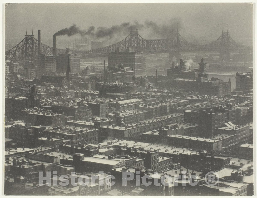 Art Photo : From Room "3003" - The Shelton, New York, Looking Northeast, Alfred Stieglitz, 1927, Vintage Wall Decor :