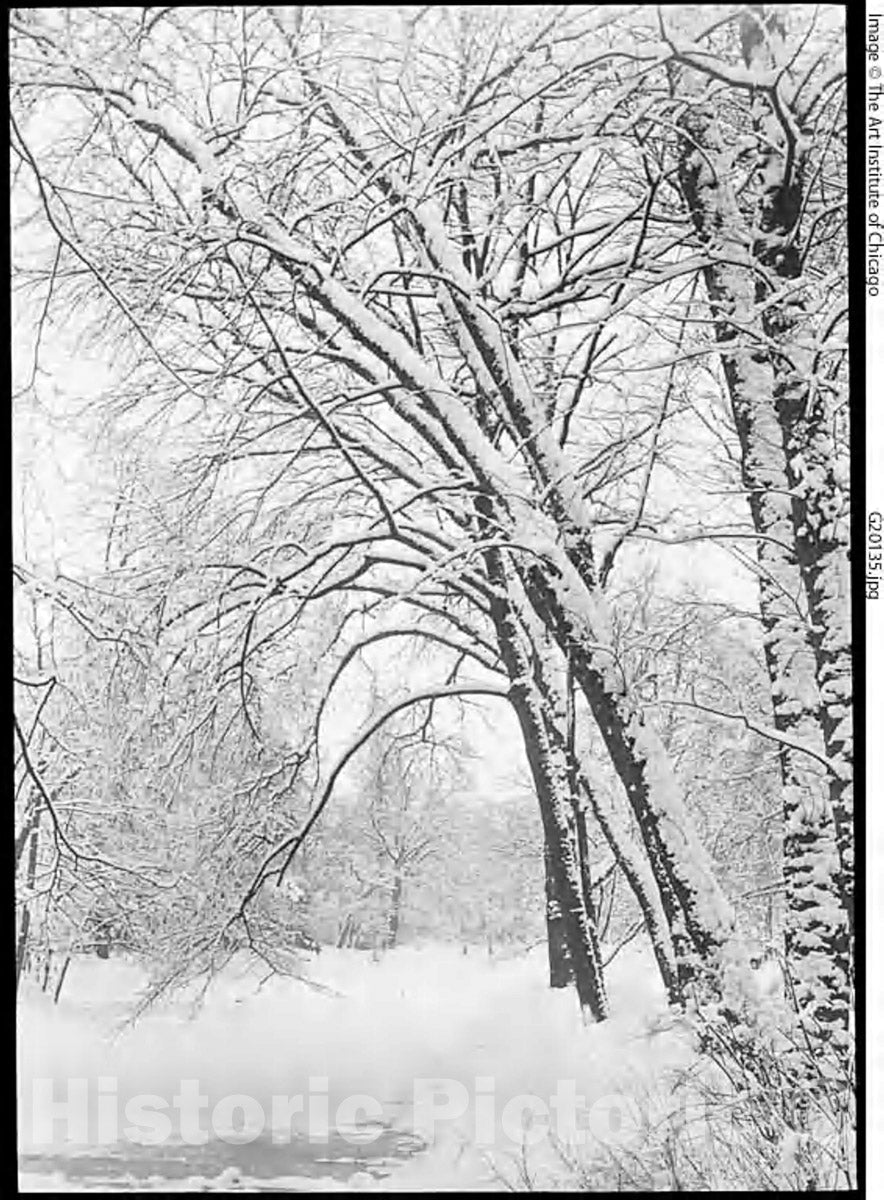 Art Photo : Snowscape, Berlin, Alfred Stieglitz, c.1890, Vintage Wall Decor :