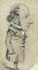 Art Print : Caricature of EugÃ¨ne Marcel, Claude Monet, c 1819, Vintage Wall Decor :
