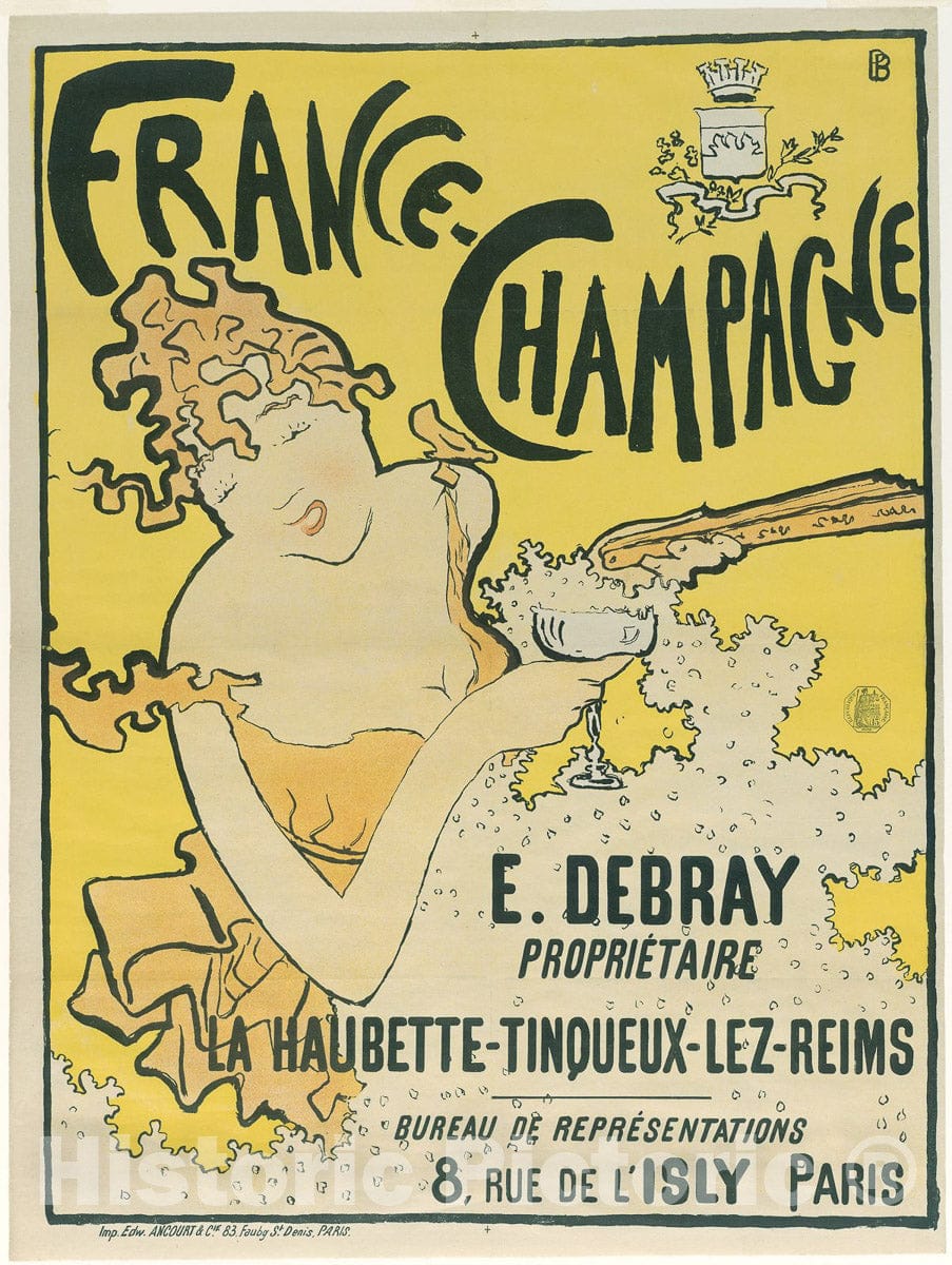 Art Print : France-Champagne, Pierre Bonnard, c 1968, Vintage Wall Decor :