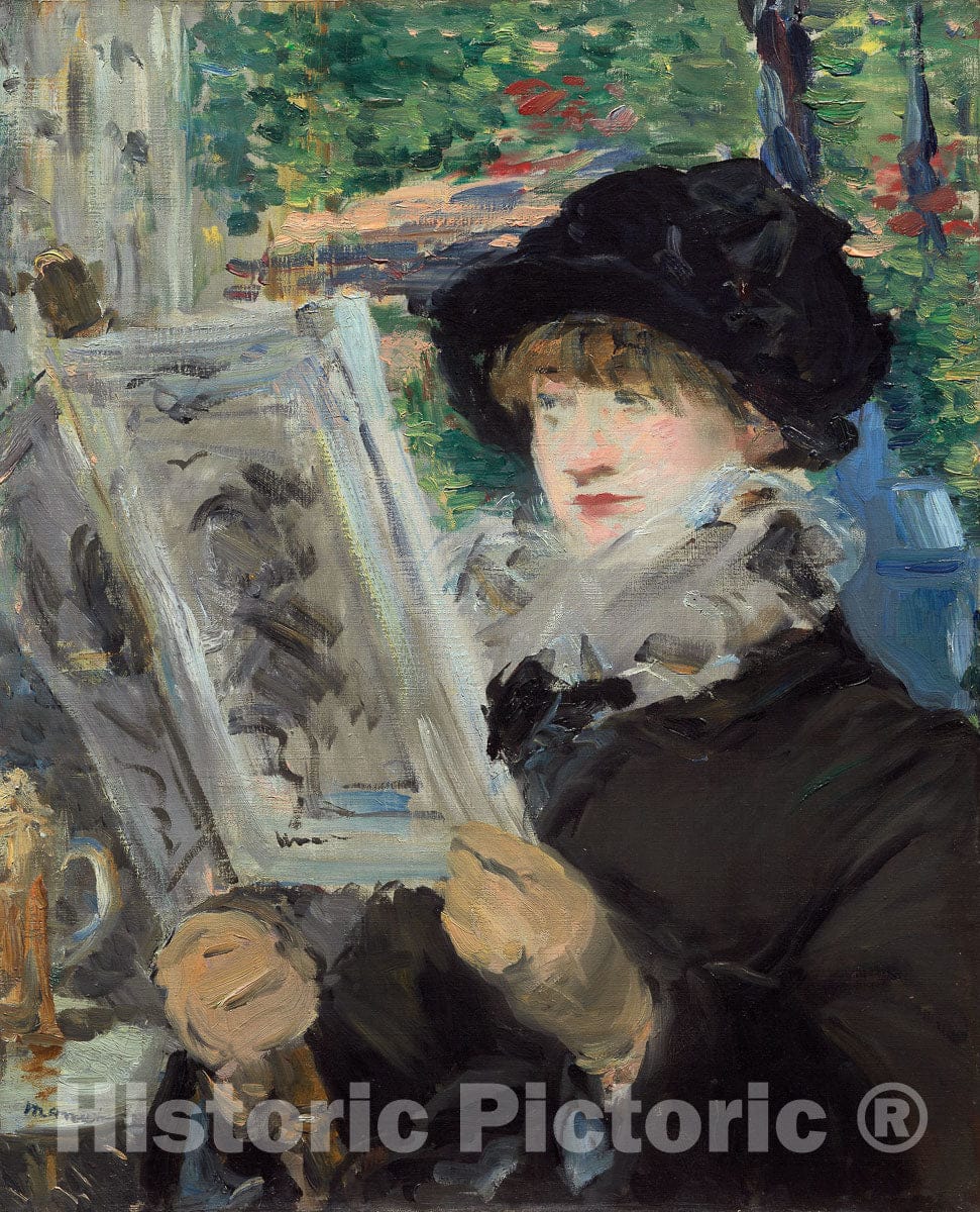 Art Print : Woman Reading, edouard Manet, c 1879, Vintage Wall Decor :