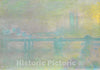 Art Print : Charing Cross Bridge, London, Claude Monet, c 1901, Vintage Wall Decor :