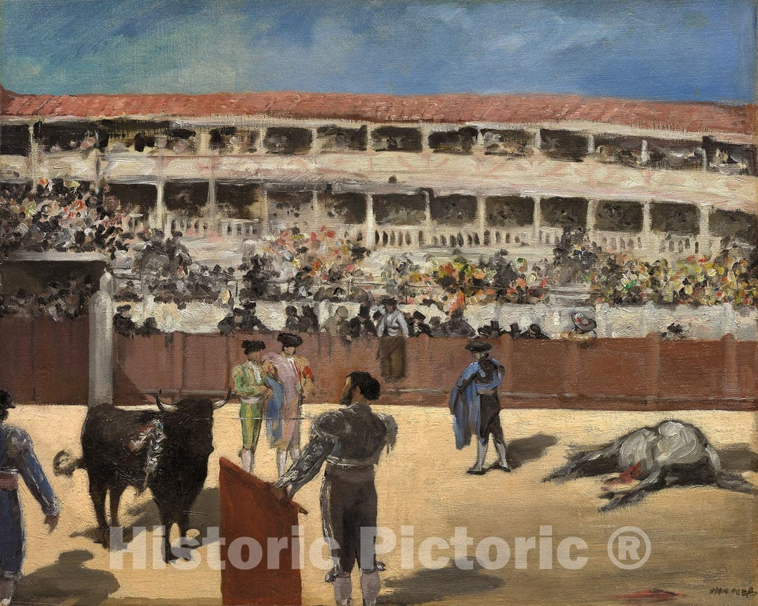 Art Print : Bullfight, edouard Manet, c 1865, Vintage Wall Decor :