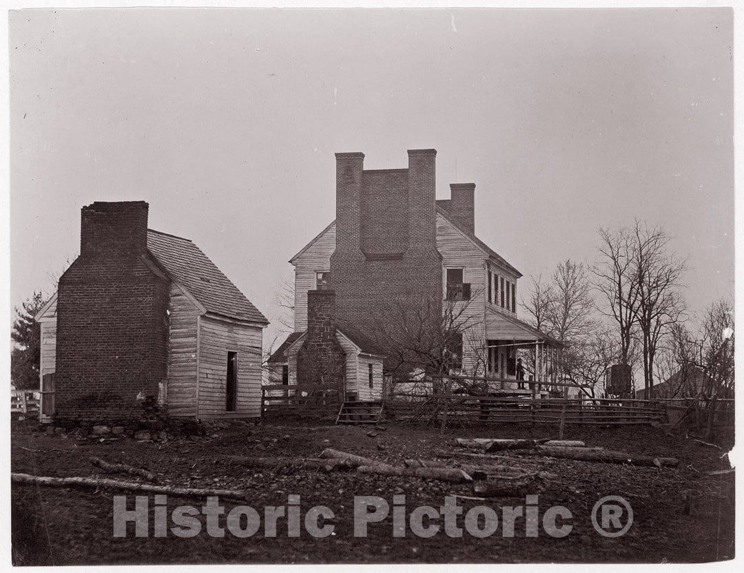 Photo Print : George N. Barnard - Lewis House. Battlefield of Bull Run : Vintage Wall Art