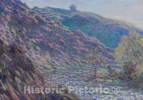 Art Print : The Petite Creuse River, Claude Monet, c 1893, Vintage Wall Decor :