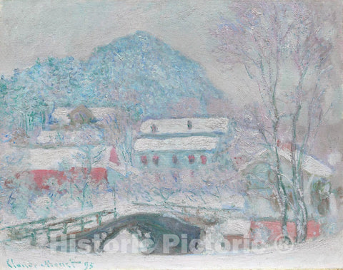 Art Print : Sandvika, Norway, Claude Monet, c 1748, Vintage Wall Decor :