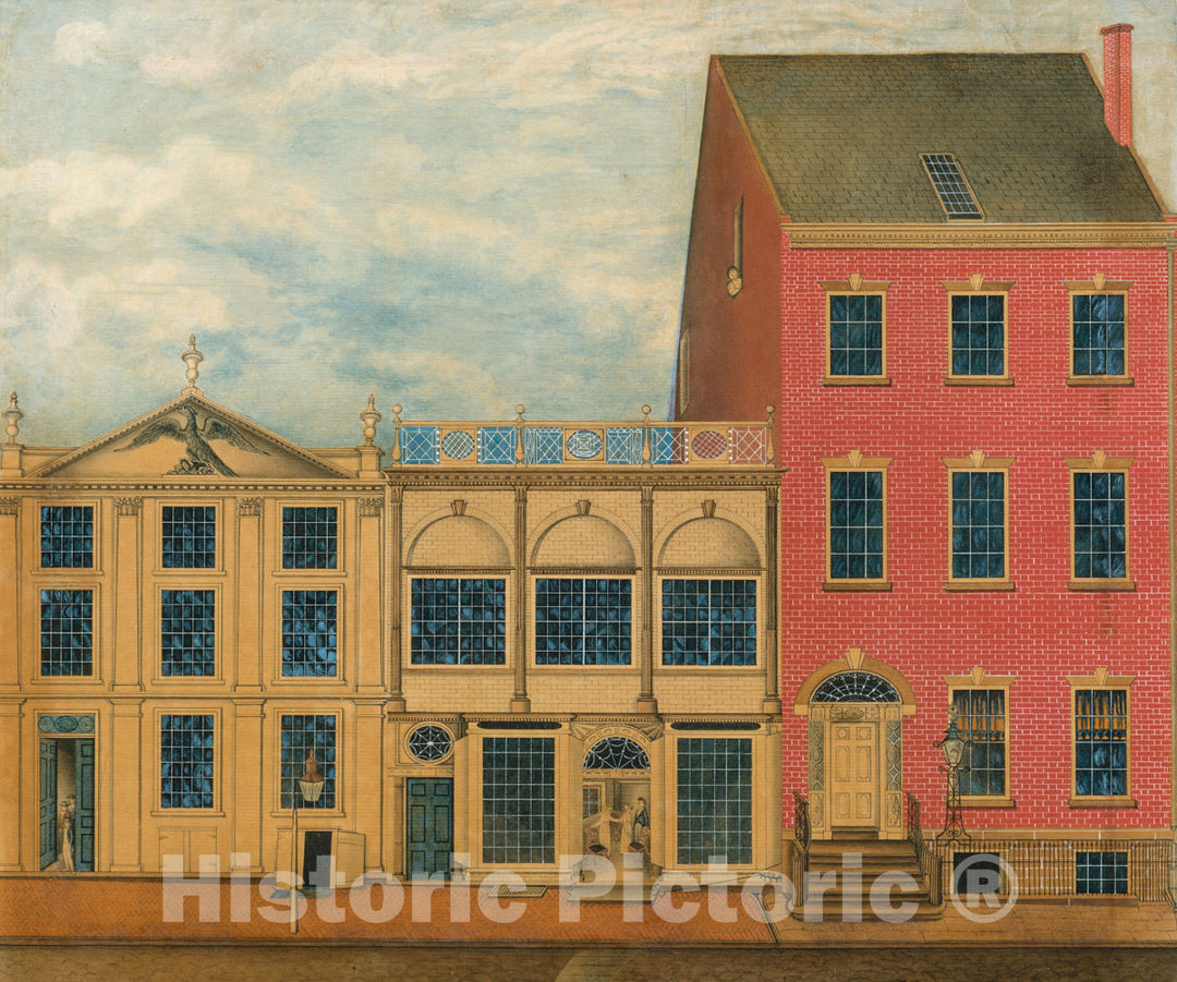 Art Print : John Rubens Smith - The Shop and Warehouse of Duncan Phyfe, 168–172 Fulton Street, New York City : Vintage Wall Art