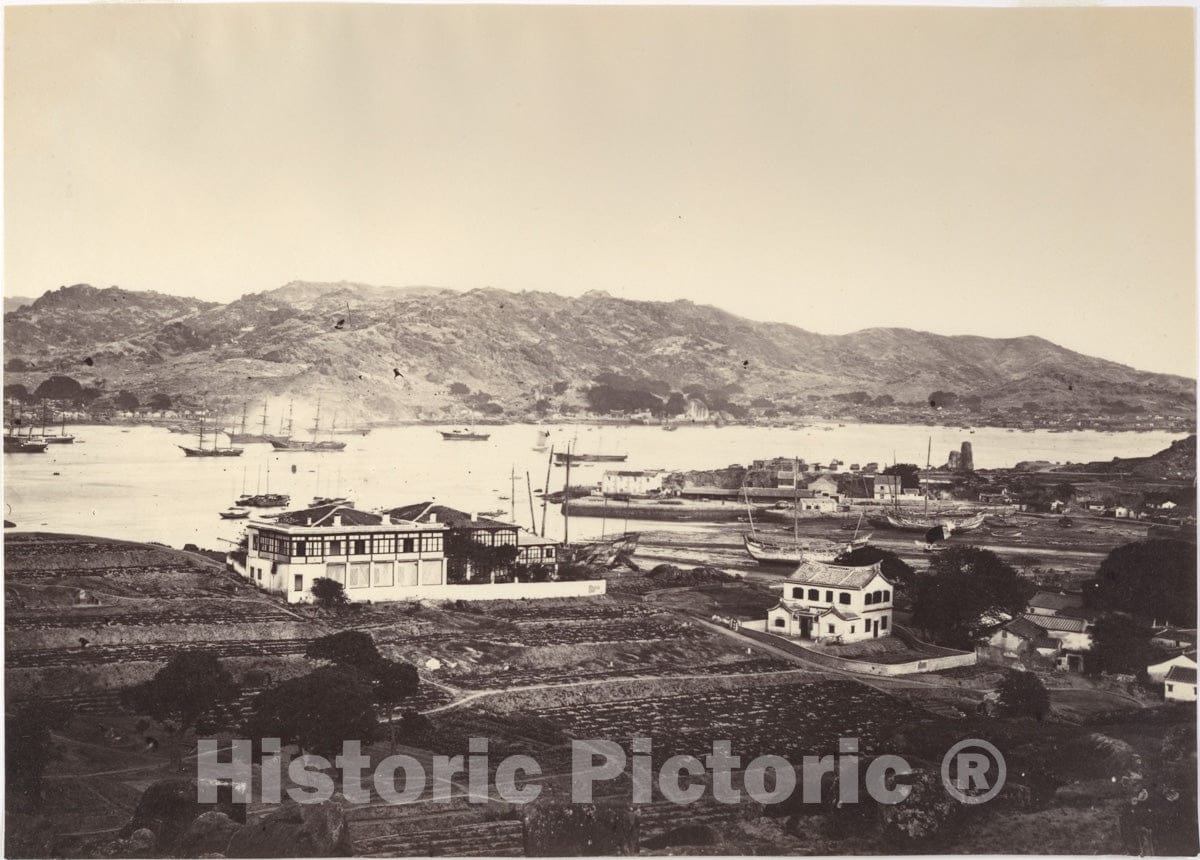 Photo Print : John Thomson - Lower Harbour, Amoy : Vintage Wall Art