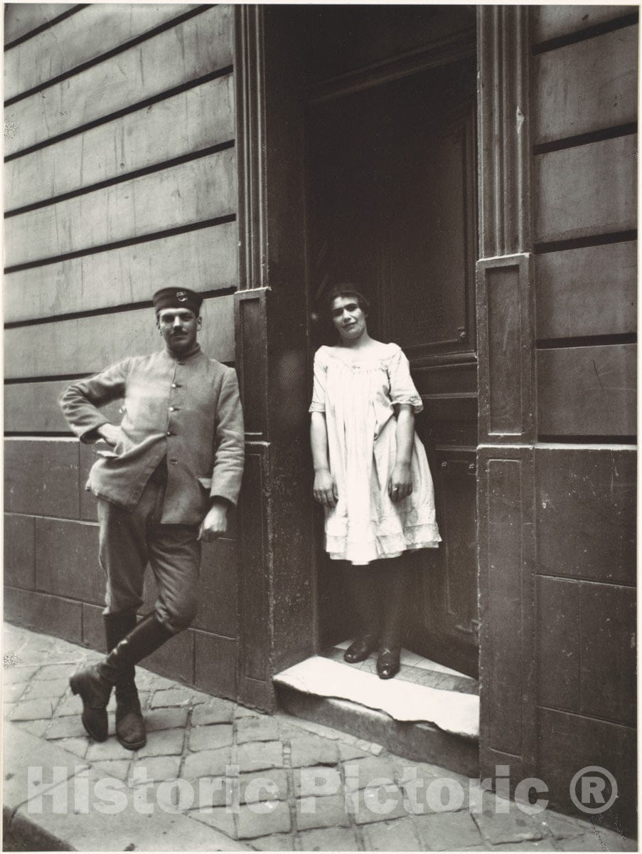 Photo Print : Eugène Atget - Maison Close : Vintage Wall Art