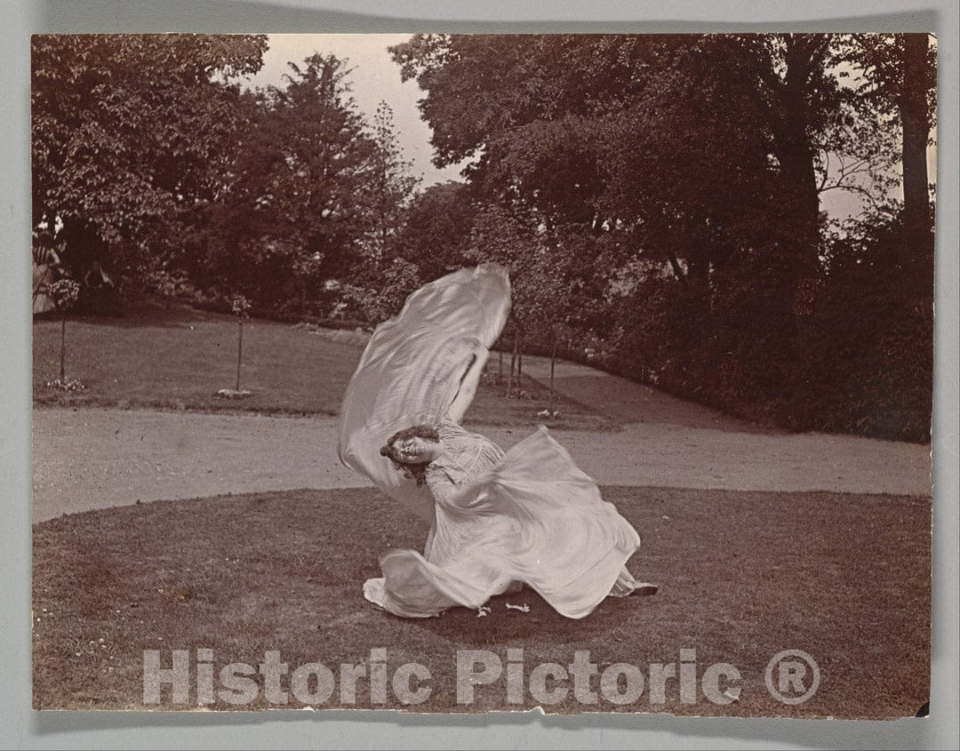 Photo Print : Samuel Joshua Beckett - Loie Fuller Dancing 8 : Vintage Wall Art