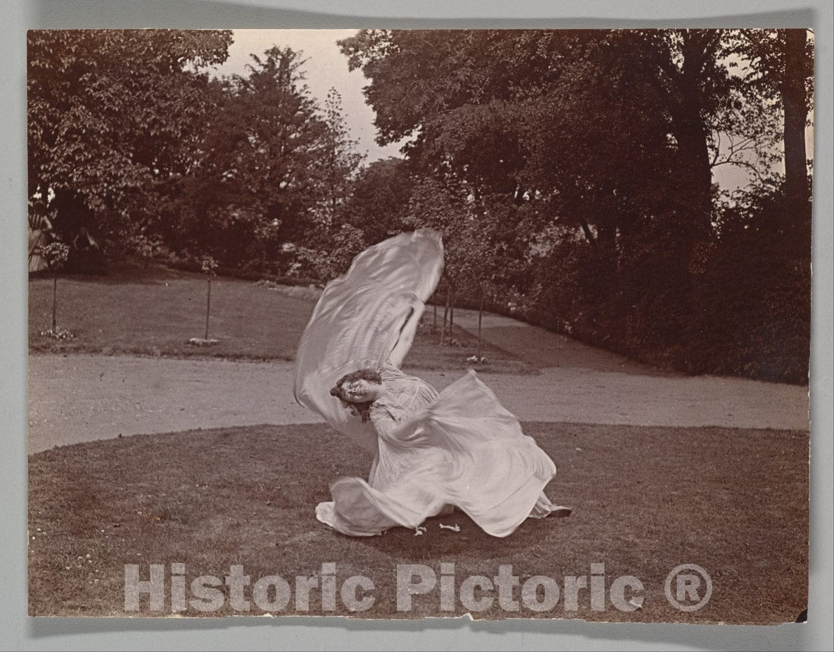 Photo Print : Samuel Joshua Beckett - Loie Fuller Dancing 8 : Vintage Wall Art