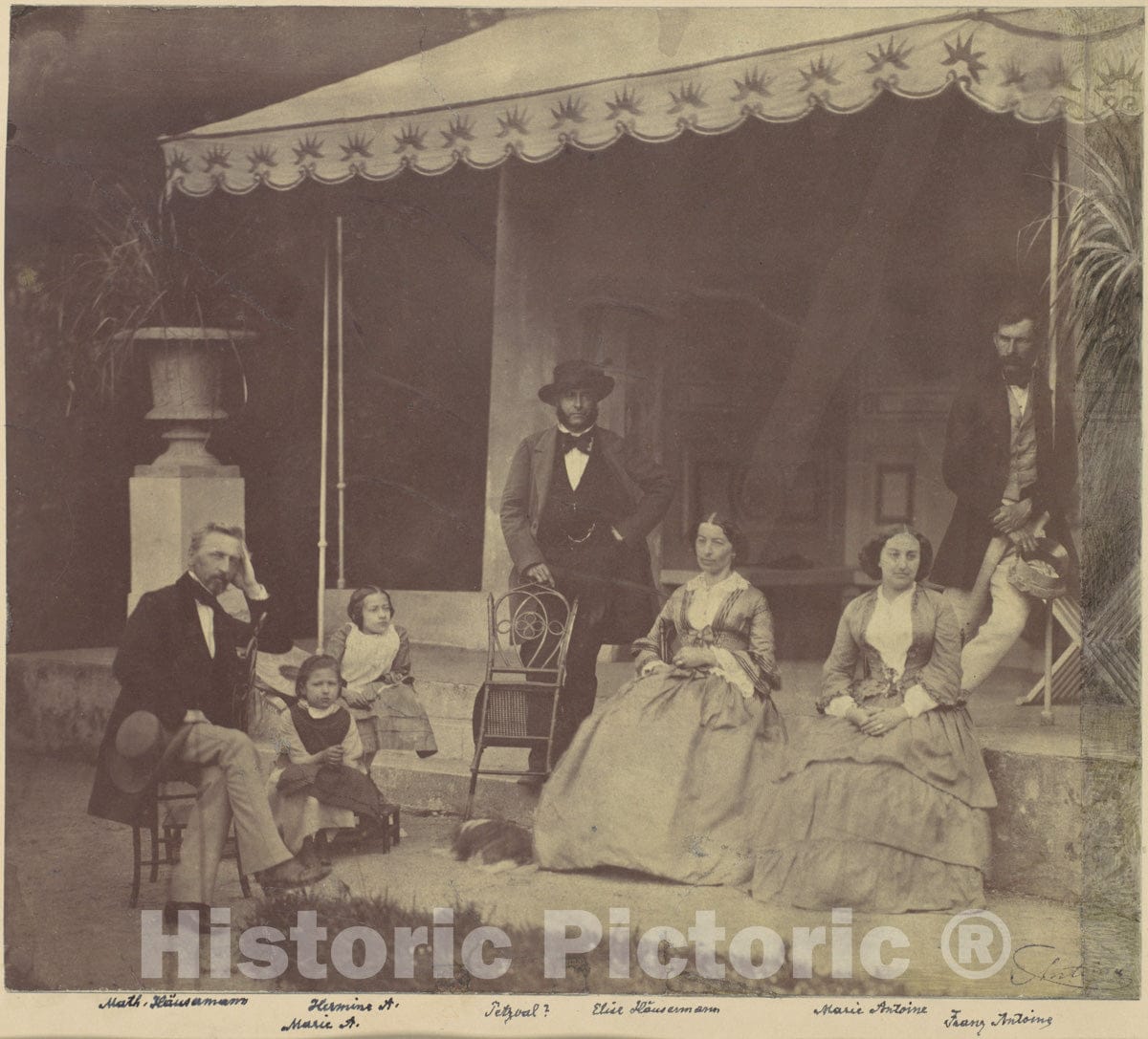 Photo Print : Franz Antoine - Group Portrait of The Antoine and Höusermann Families 2 : Vintage Wall Art