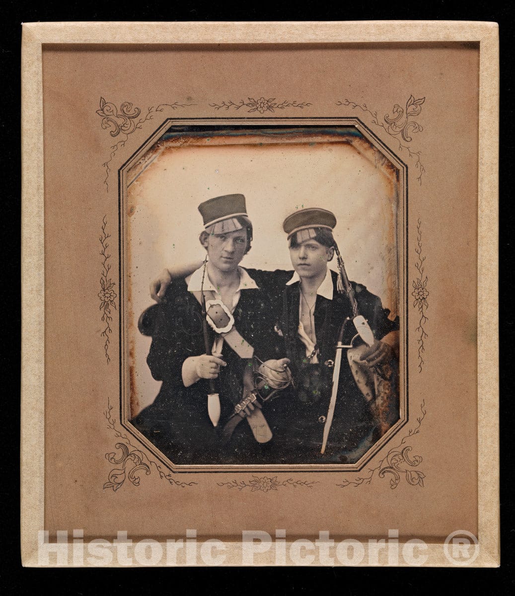 Photo Print : Franz Friedrich (né Melnik Böhmen) and Friend : Vintage Wall Art