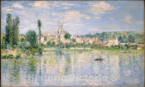Art Print : Claude Monet - Vétheuil in Summer : Vintage Wall Art