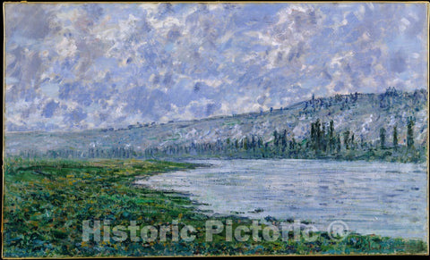 Art Print : Claude Monet - The Seine at Vétheuil : Vintage Wall Art