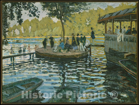 Art Print : Claude Monet - La Grenouillère : Vintage Wall Art