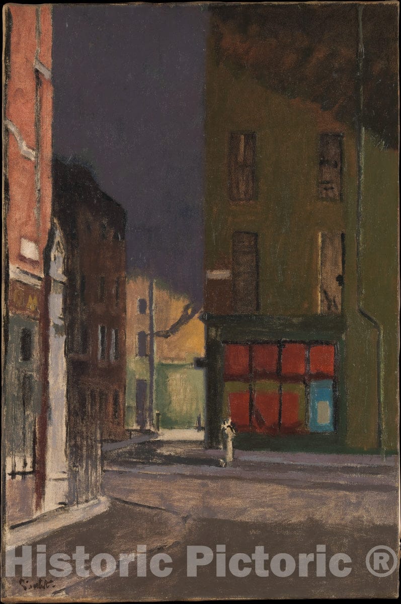 Art Print : Walter Richard Sickert - Maple Street, London : Vintage Wall Art