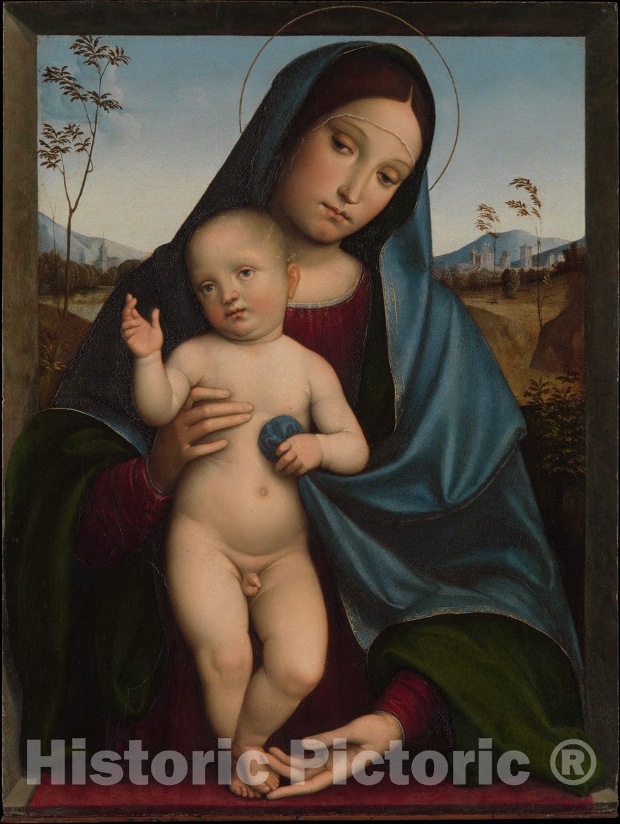 Art Print : Francesco Francia - Madonna and Child : Vintage Wall Art