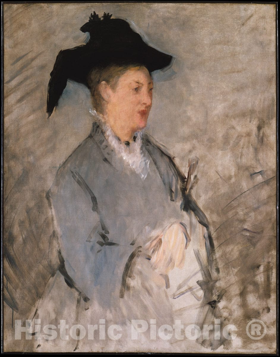 Art Print : Édouard Manet - Madame Édouard Manet (Suzanne Leenhoff, 1830–1906) : Vintage Wall Art