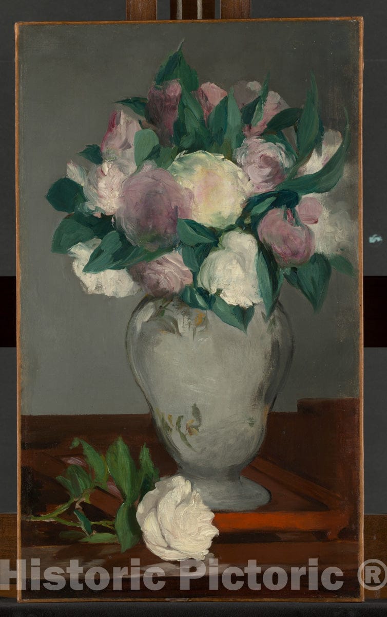 Art Print : Edouard Manet - Peonies : Vintage Wall Art